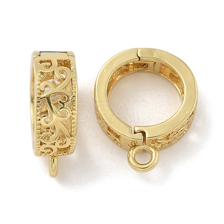 Rack Plating Brass Pendant Bails KK-G515-49G-1