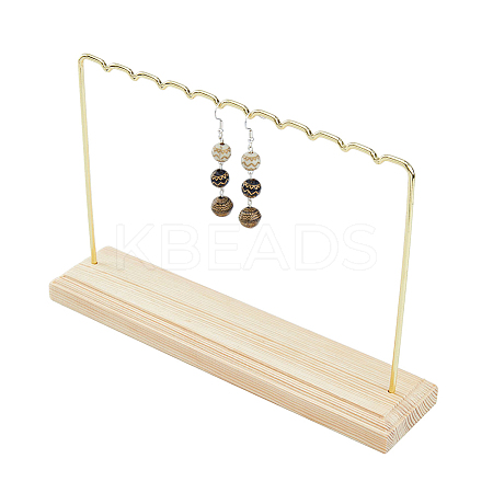 Wood Earring Displays EDIS-WH0021-08-1