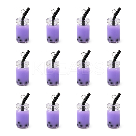 Glass Bottle Pendants X-CRES-N017-03E-1