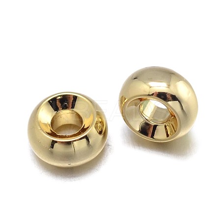 Rondelle Brass Spacer Beads KK-F0317-09G-NR-1