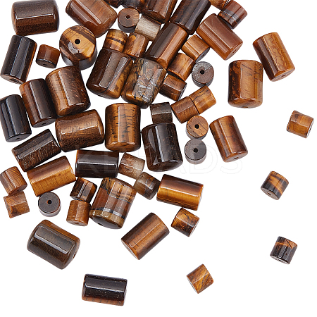 57Pcs 3 Styles Natural Tiger Eye Beads Sets G-WR0001-04-1