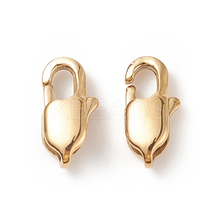 Ion Plating(IP) 304 Stainless Steel Lobster Claw Clasps LS-X-STAS-F094-05A-G-1