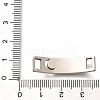 201 Stainless Steel Laser Cut Curved Connector Charms STAS-Z119-32P-03-3