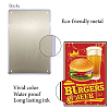 Vintage Metal Tin Sign AJEW-WH0157-034-3