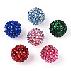 Transparent Resin Rhinestone Graduated Beads RESI-S314-12x14-M-1