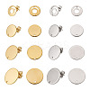 32Pcs 8 Styles 201 Stainless Steel Stud Earring Findings STAS-TA0001-93-2