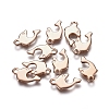 201 Stainless Steel Charms STAS-E484-06RG-2