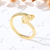 Brass Cuff Rings for Women RJEW-U044-L-1