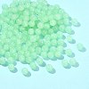 2 Strands Baking Paint Imitation Jade Glass Round Bead Strands DGLA-FS0001-20D-7