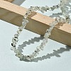 Natural Supper 7 Rutilated Quartz Chip Beaded Necklaces for Men Women NJEW-G159-01Q-2