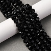 Natural Black Onyx Beads Strands G-P587-D15-03-1