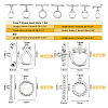 8 Set Brass Toggle Clasps KK-PH0001-89-5
