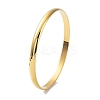 Ion Plating(IP) Fashion Polished 304 Stainless Steel Plain Bangles LS-BJEW-L664-024C-G-01-1