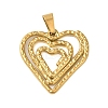 Ion Plating(IP) 304 Stainless Steel Pendants STAS-C103-18B-G-1