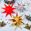 6Pcs 3 Colors Paper Star Pendant Decorations HJEW-GF0001-66A-3