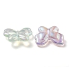 UV Plating Luminous Transparent Acrylic Beads OACR-P010-11-2