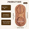 2Pcs 2-Slot Wooden Salt and Pepper Mill Tray DJEW-GF0001-66-2