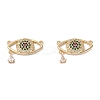 Brass Micro Pave Colorful Cubic Zirconia Links Connectors ZIRC-M116-27G-1