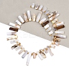 Natural White African Opal  Beads Strands G-F829-A02-01-2