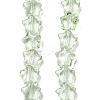 Baking Paint Transparent Glass Beads Strands DGLA-A07-T8mm-KD06-1