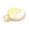 Brass Enamel Pendants KK-P200-11D-G-3