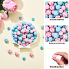 85Pcs 4 Styles Food Grade Eco-Friendly Silicone Beads SIL-YW0001-68-4