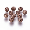 Tibetan Style Zinc Alloy Beads PALLOY-L230-01R-RS-1