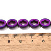 Electroplated Synthetic Non-magnetic Hematite Beads Strands G-L613-Z01-02C-4