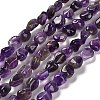 Natural Amethyst Beads Strands G-P497-01E-45-1