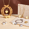20Pcs 2 Colors Valentine's Day Brass Locket Pendant KK-GA0001-58-4