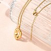 Summer Beach 304 Stainless Steel Pendant Rope Chain Necklaces for Women LS-STAS-Z108-01G-05-2