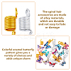 12Pcs Alloy Hair Coil Cuffs Set PALLOY-PH01465-4