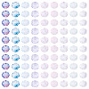 90Pcs 9 Colors Baking Paint Transparent Glass Beads GLAA-TA0003-33-3
