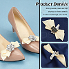 2Pcs Detachable Bowknot Polyester Ribbon Shoe Decoration FIND-FG0003-03A-3