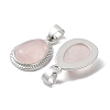 Natural Rose Quartz Pendants G-M405-05P-02-2