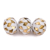 Electroplate Glass Beads EGLA-N026-01A-O02-1