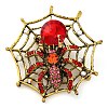 Animal Zinc Alloy Rhinestone Brooches LS-JEWB-R052-01AG-03-1