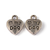 Tibetan Style Alloy Charms Pendants TIBEP-A123278-AS-LF-3