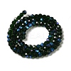 Electroplate Transparent Glass Beads Strands EGLA-A035-T6mm-L10-2