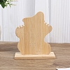3-Slot Wood Necklace Organizer Display Stands ODIS-H006-02-1