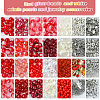DIY Alloy Enamel & Glass & CCB Plastic Bracelets Jewelry Making Kits DIY-FS0007-51-2