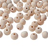 Natural Unfinished Wood Beads LS-WOOD-S651-8mm-LF-1