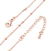 Brass Satellite Chains Necklaces for Women NJEW-D302-61RG-2