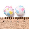 Food Grade Eco-Friendly Printed Silicone Beads SIL-A013-01A-16-3
