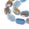 Natural Blue Calcite Beads Strands G-T138-26A-13-3