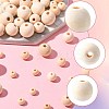 241Pcs 5 Styles Natural Unfinished Wood Beads WOOD-FS0002-36-3