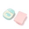 Opaque Resin Cabochons RESI-F072-01-2