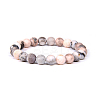 Natural Zebra Jasper Bead Stretch Bracelets BJEW-K212-A-035-6