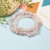Three Loops Stretch Wrap Bracelets BJEW-JB05530-03-5