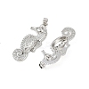 Brass Micro Pave Cubic Zirconia Pendants KK-F908-24P-2
